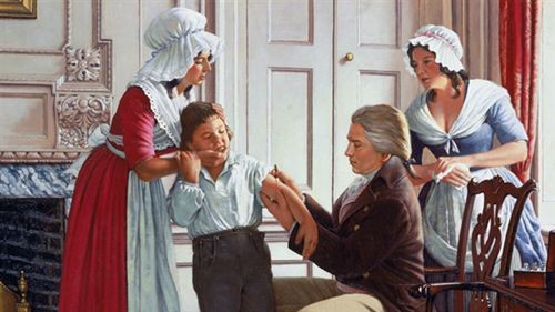 爱德华·琴纳发明了天花疫苗 图片来自密歇根大学